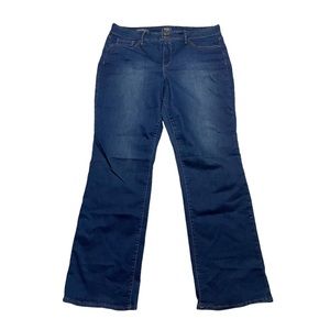 NYDJ Not Your Daughter’s Jeans Marilyn Straight Leg Denim Designer Jeans Size 14